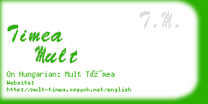 timea mult business card